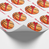Basketball-frohe Weihnachten Geschenkpapier (Ecke)