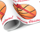 Basketball-frohe Weihnachten Geschenkpapier (Rolleneckpunkt)