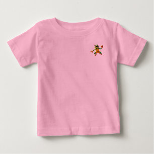 Basketball Frosch Baby rosa Hemdtasche T-shirt
