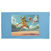 Basketball Frosch Kissenpaare Kissenbezug (Vorderseite-Links)