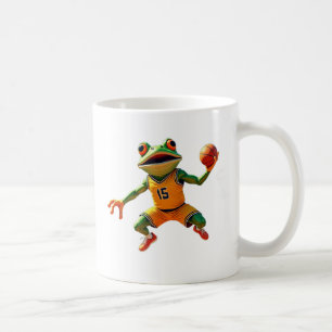 Basketball Frosch linke Hand Tasse
