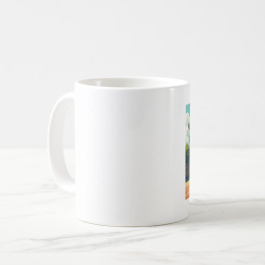 Basketball Frosch links Tasse (Vorderseite Links)