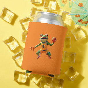 Basketball Frosch orange Dose Kühler Dosenkühler