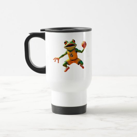 Basketball Frosch Reisebecher zweiseitig (Links)