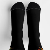 Basketball Frosch schwarze Premiumsocken Socken (Oben)