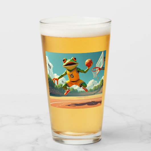 Basketball Froschglas Glas (Vorne (Gefüllt))