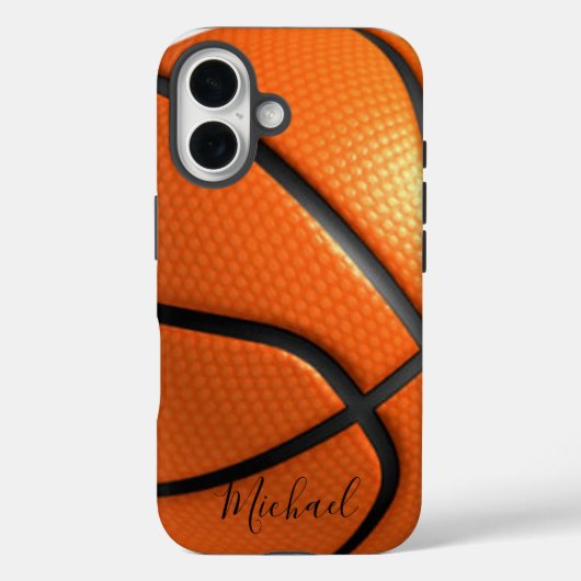Basketball Fügen Sie Ihren Namen individuell anpas Case-Mate iPhone Hülle (Rückseite)