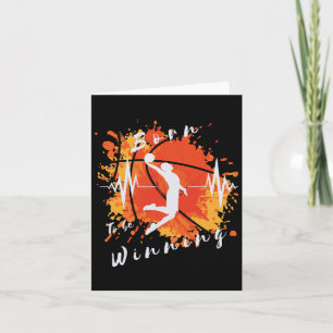 Basketball Funny Geboren, um Sportdesign zu gewinn Karte