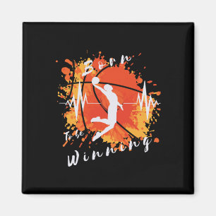 Basketball Funny Geboren, um Sportdesign zu gewinn Magnet
