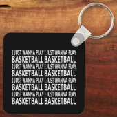 basketball funny sayings schlüsselanhänger (Rückseite)