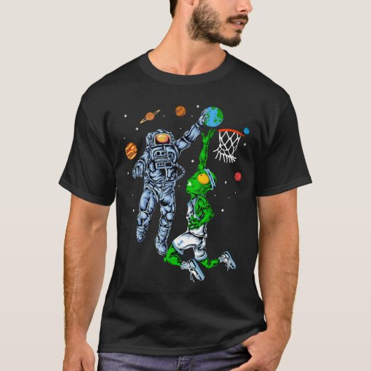 Basketball für Alien T-Shirt (Vorderseite)
