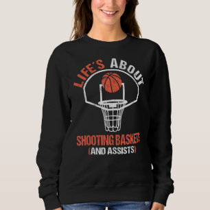 Basketball für Boy Girl 's About Goals' Baske Sweatshirt
