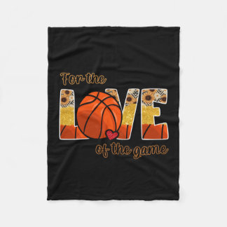Basketball für die Liebe des Spiels Fleecedecke