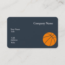 Basketball für eine weiße Vorlage Visitenkarte