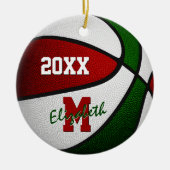 Basketball für Jungen Keramik Ornament (Vorne)