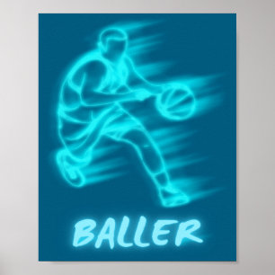 Basketball für Jungen oder Männer Baller Cool Arts Poster