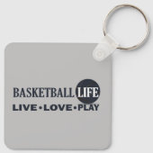 Basketball für Live-Liebe Schlüsselanhänger (Rückseite)