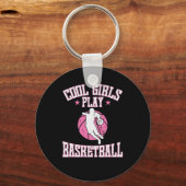 Basketball für Mädchen "Cool Girls spielen Basketb Schlüsselanhänger (Vorderseite)