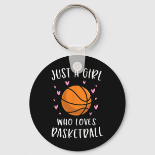 Basketball für Mädchen nur ein Mädchen, das Lieben Schlüsselanhänger