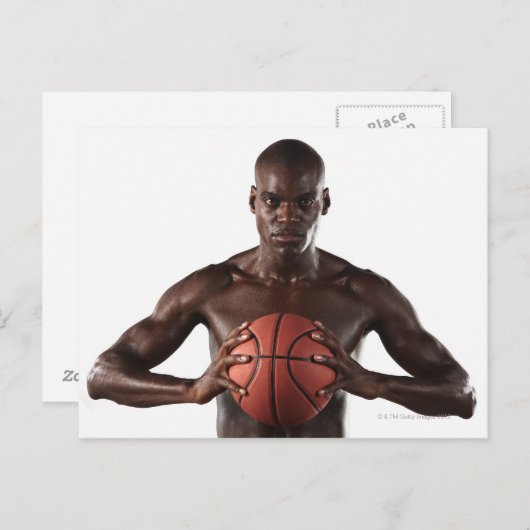 Basketball für Mann Postkarte (Vorne/Hinten)