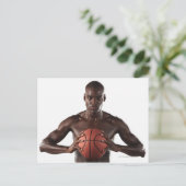 Basketball für Mann Postkarte (Stehend Vorderseite)