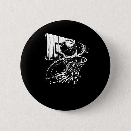 Basketball für Männer Frauen Button (Vorderseite)