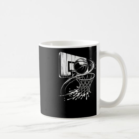 Basketball für Männer Frauen Kaffeetasse (Rechts)