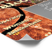 Basketball für Mannschaft und Foto Poster (Ecke)