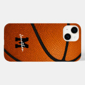Basketball für mit Monogramm Sportgeschenke Case-Mate iPhone Hülle (Rückseite (Horizontal))