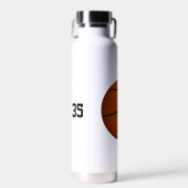 Basketball für personalisierte Mädchen Trinkflasche (Vorne)