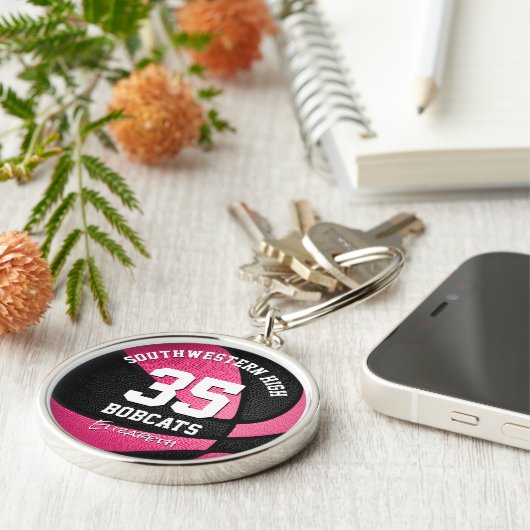 Basketball für schwarze Mädchen Schlüsselanhänger (Seite)