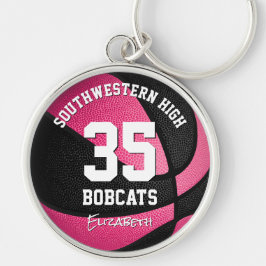 Basketball für schwarze Mädchen Schlüsselanhänger