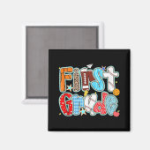 Basketball Fußball S Magnet (Vorderseite/Rückseite)