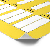 Basketball Fußball Sportturnier Klammer Poster (Ecke)