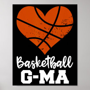 Basketball G-ma Spaß Basketball Herz Großmutter Ge Poster