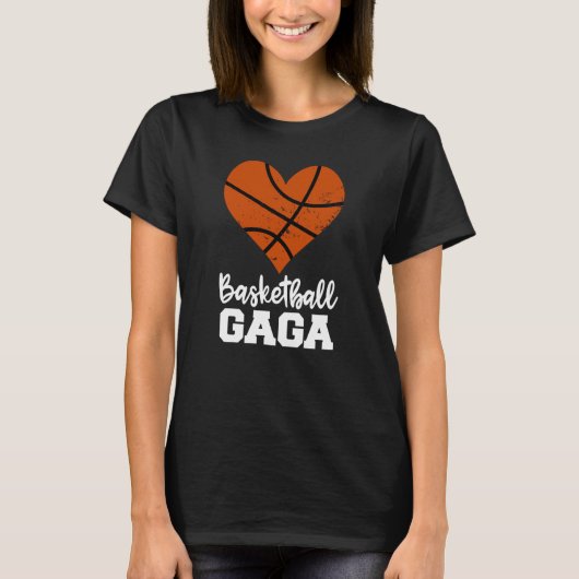 Basketball Gaga Basketball Heart Grandma Gaga T-Shirt (Vorderseite)