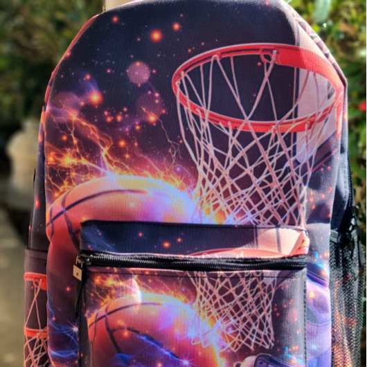Basketball Galaxy Style Bedruckter Rucksack