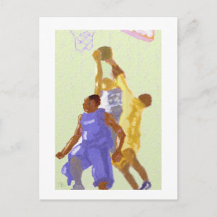 Basketball Game Art Postkarte