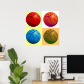 Basketball Game Artwork Poster (Heimbüro)