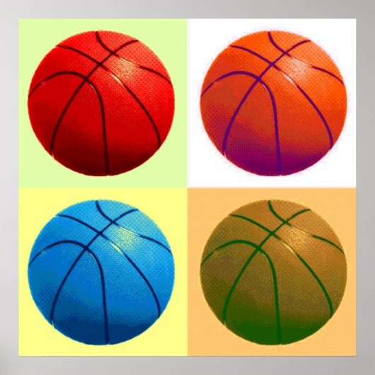 Basketball Game Artwork Poster (Vorne)