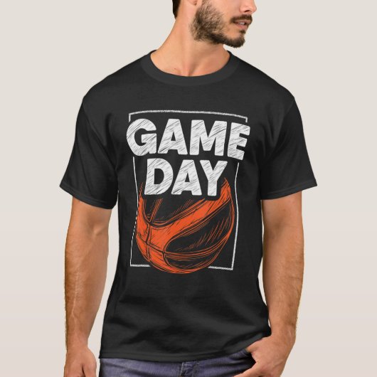 Basketball Game Day Spielertrainer Männer Frauen K T-Shirt (Vorderseite)