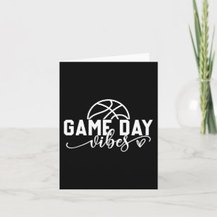 Basketball Game Day Vibes Basketball Mama Lebensla Karte