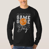 Basketball Game Day Vibes Basketball Mom Mother's  T-Shirt (Vorderseite)