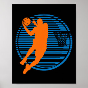 Basketball Game Dunk Player Court Sport Basketball Poster