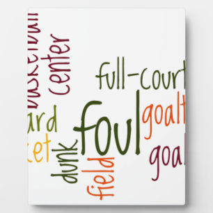 Basketball Game Schönes phantastisches Zitat Fotoplatte