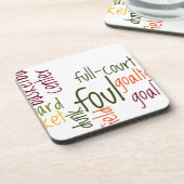 Basketball Game Schönes phantastisches Zitat Getränkeuntersetzer (Linke Seite)