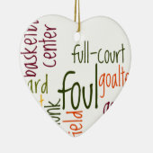 Basketball Game Schönes phantastisches Zitat Keramik Ornament (Rechts)