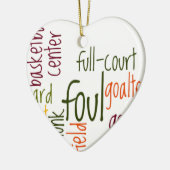 Basketball Game Schönes phantastisches Zitat Keramik Ornament (Links)