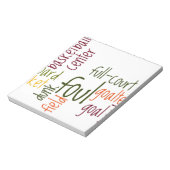 Basketball Game Schönes phantastisches Zitat Notizblock (Rotiert)