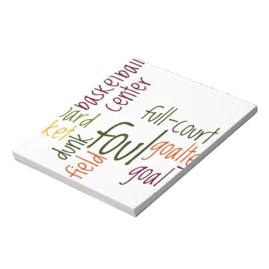 Basketball Game Schönes phantastisches Zitat Notizblock (Rotiert)